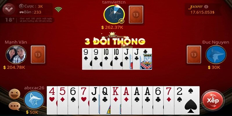 Tổng hợp những trường hợp đặc biệt khi chơi Tiến lên
