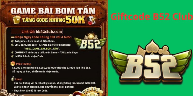 chương trình Gift code B52 Club
